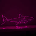 Shark Design Marine EL Wire Animal Wall Art for Beach Houses & Adventure Decor - myneonup