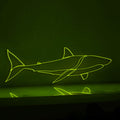 Shark Design Marine EL Wire Animal Wall Art for Beach Houses & Adventure Decor - myneonup
