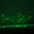 Shark Design Marine EL Wire Animal Wall Art for Beach Houses & Adventure Decor - myneonup
