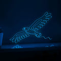 Eagle Hawk Bird Minimalist EL Wire Animal Art for Modern Interiors & Nature Themes - myneonup