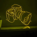 Digital Camera Design Tech EL Wire Wall Art for Photography Studios & Modern Homes - myneonup