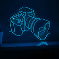 Digital Camera Design Tech EL Wire Wall Art for Photography Studios & Modern Homes - myneonup