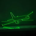 Passenger Airplane Flight Aviation EL Wire Wall Art for Travelers & Flight-Themed Home Decor - myneonup