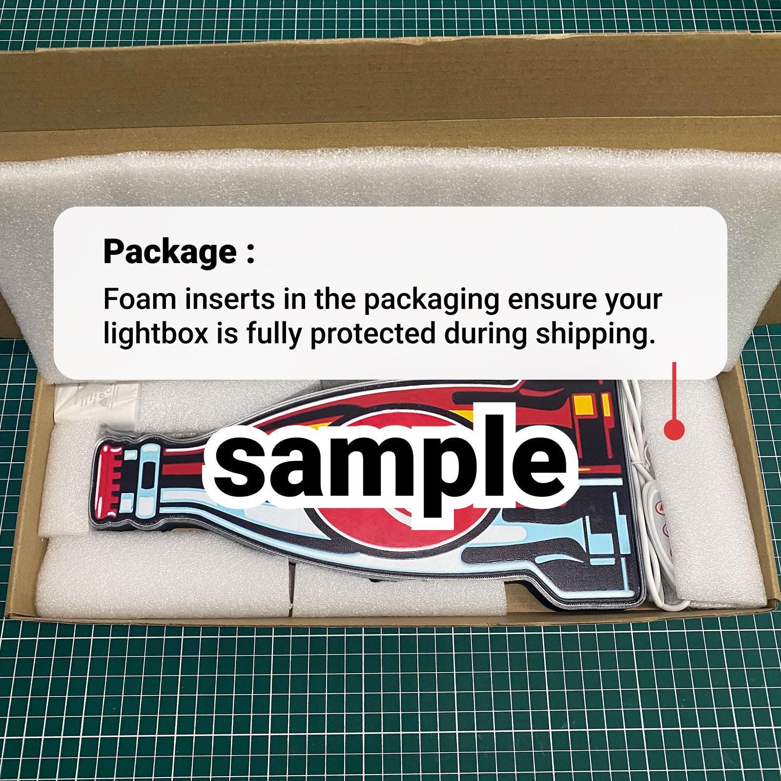 Dead Rich Cartoon 3D Light Box - Urban Streetwear LED Night Light, Gold Chain Gangster Decor for Hip Hop Fans 