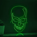 Abstract Human Skull Modern EL Wire Wall Art for Gallery & Edgy Home Decor - myneonup