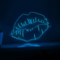 Beautiful Woman Lips Makeup Handmade EL Wire Vanity Wall Art for Bedroom & Beauty Studio - myneonup