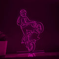 Sportsman Motorcycle Handmade EL Wire Sports Wall Art for Garage & Man Cave - myneonup