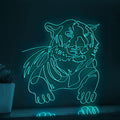 Tiger Portrait Modern Minimalist EL Wire Animal Wall Art for Home & Office - myneonup