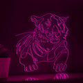 Tiger Portrait Modern Minimalist EL Wire Animal Wall Art for Home & Office - myneonup