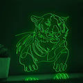 Tiger Portrait Modern Minimalist EL Wire Animal Wall Art for Home & Office - myneonup
