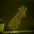 Giraffe One Line EL Wire Neon Sign - Long-Necked Safari Art - myneonup