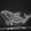 Orca One Line EL Wire Neon Sign - Perfect for Ocean Lovers' Wall Decor - myneonup