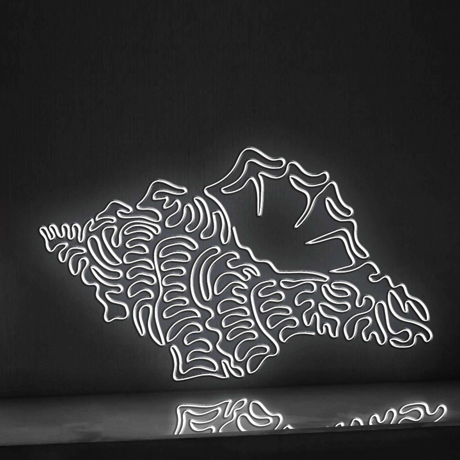 Seashell One Line EL Wire Neon Sign - Ideal for Ocean Lovers' Wall Decor - myneonup