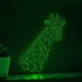 Giraffe One Line EL Wire Neon Sign - Long-Necked Safari Art - myneonup
