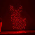 Cute Donkey Continuous Line EL Neon for Wall Decor - myneonup