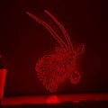 Oryx One Line EL Wire Neon Sign 1 - Abstract Art for Animal Lovers Wall Deocr - myneonup