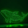 Orca One Line EL Wire Neon Sign - Perfect for Ocean Lovers' Wall Decor - myneonup