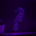 Hornbill One Line EL Wire Neon Sign - Long-Tailed Bird, Ideal for Bird & Nature Lovers Wall Decor - myneonup