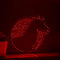 Horse One Line EL Wire Neon Sign - Exotic Equine Light Art - myneonup