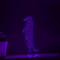 Standing Meerkat One Line EL Wire Neon Sign - Ideal for Animal & Nature Lovers Wall Decor - myneonup