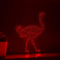 Ostrich One Line EL Wire Neon Sign - Flightless Bird Lighted Wall Art - myneonup