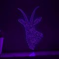 Antelope One Line EL Wire Neon Sign - Ideal for Nature Lovers, Perfect for Home Decor - myneonup