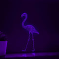 Flamingo One Line EL Wire Neon Sign - Perfect for Boho Decor & Tropical Themed Spaces - myneonup