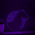Horse One Line EL Wire Neon Sign - Exotic Equine Light Art - myneonup
