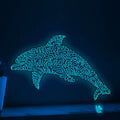 Dolphin One Line EL Wire Neon Sign - Ideal for Aquarium Lovers, Home Decor - myneonup