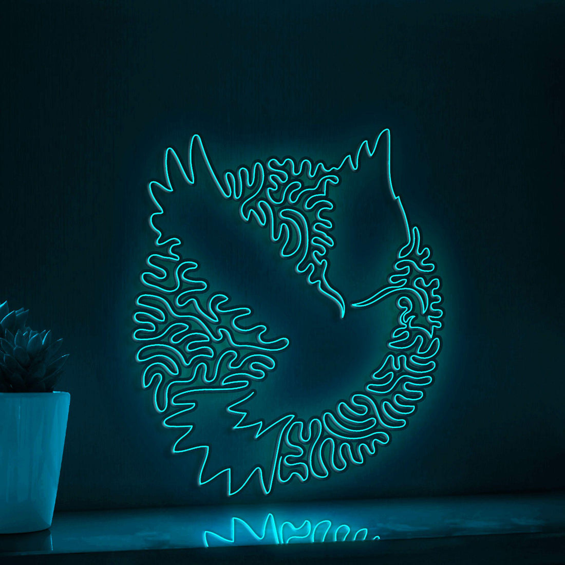 Dove One Line EL Wire Neon Sign - Peace Bird Wall Decor for Weddings, Easter and More - myneonup
