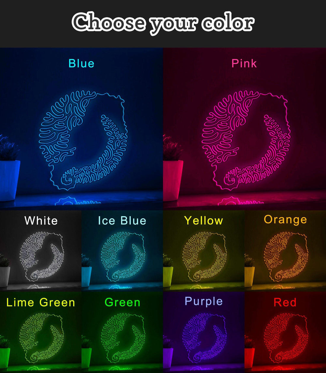 Seahorse One Line EL Wire Neon Sign - Ideal for Kids and Home - myneonup