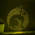 Rabbit One Line EL Wire Neon Sign 2 - Ideal for Kids' Rooms & Wall Decor - myneonup