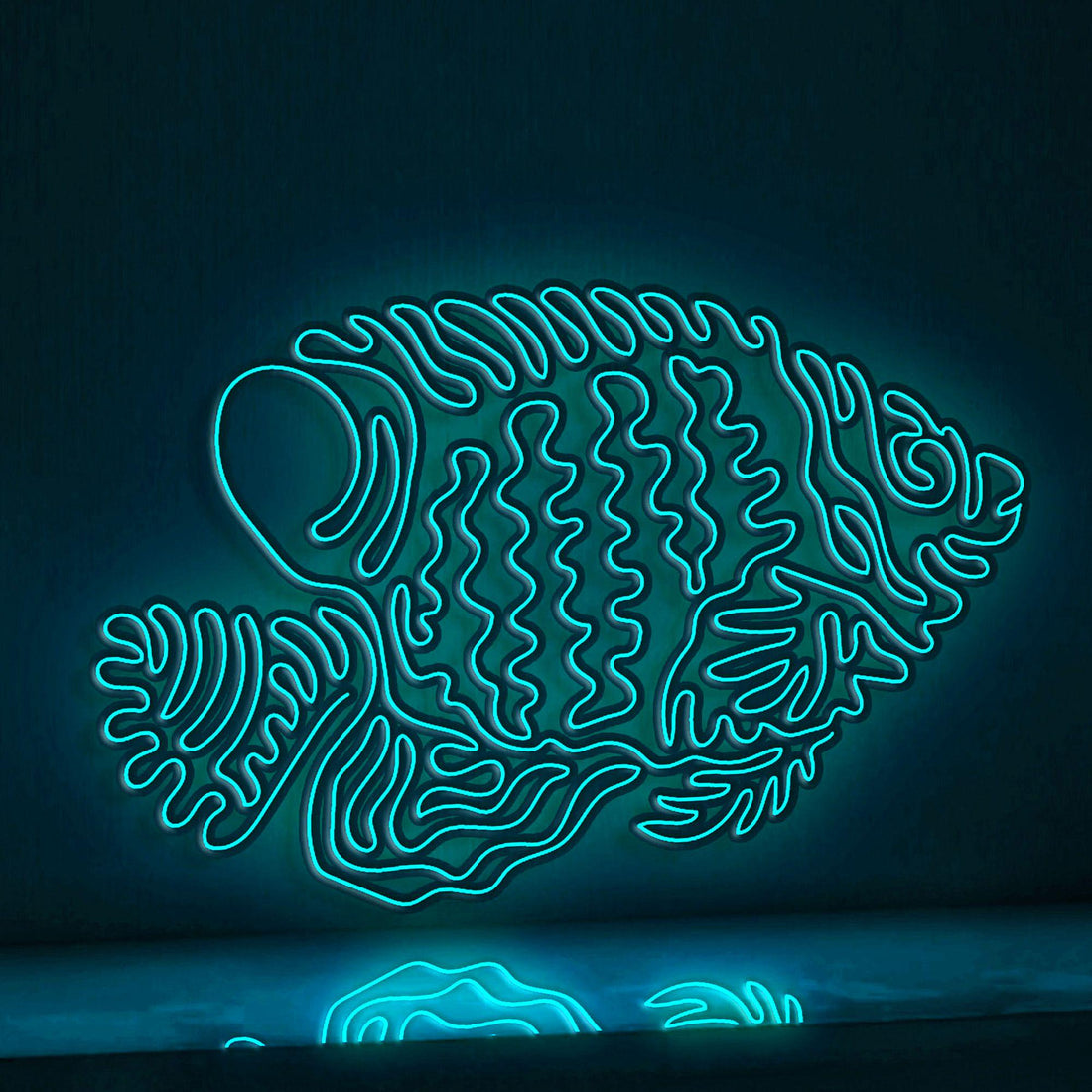 Regal Angelfish EL Wire Neon Sign - Perfect for Tropical Themed Decor & Art Lovers - myneonup