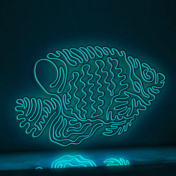 Regal Angelfish EL Wire Neon Sign - Perfect for Tropical Themed Decor & Art Lovers - myneonup
