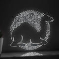 Camel One Line EL Wire Neon Sign - Cute Abstract Camel Design for Art Lovers & Safari Decor - myneonup