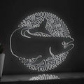 Salmon One Line EL Wire Neon Sign - Ideal for Seafood Lovers' Home Decor - myneonup