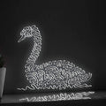 Swan One Line EL Wire Neon Sign - Swimming Bird Decor - myneonup