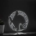 Piranha One Line EL Wire Neon Sign - Sharp-Toothed Predator, Ideal for Aquatic & Nature Lovers' Wall Decor - myneonup