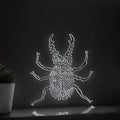 Beetle One Line EL Wire Neon Sign - Hard Wing Insect, Perfect for Tropical Wall Decor & Boho Lovers - myneonup