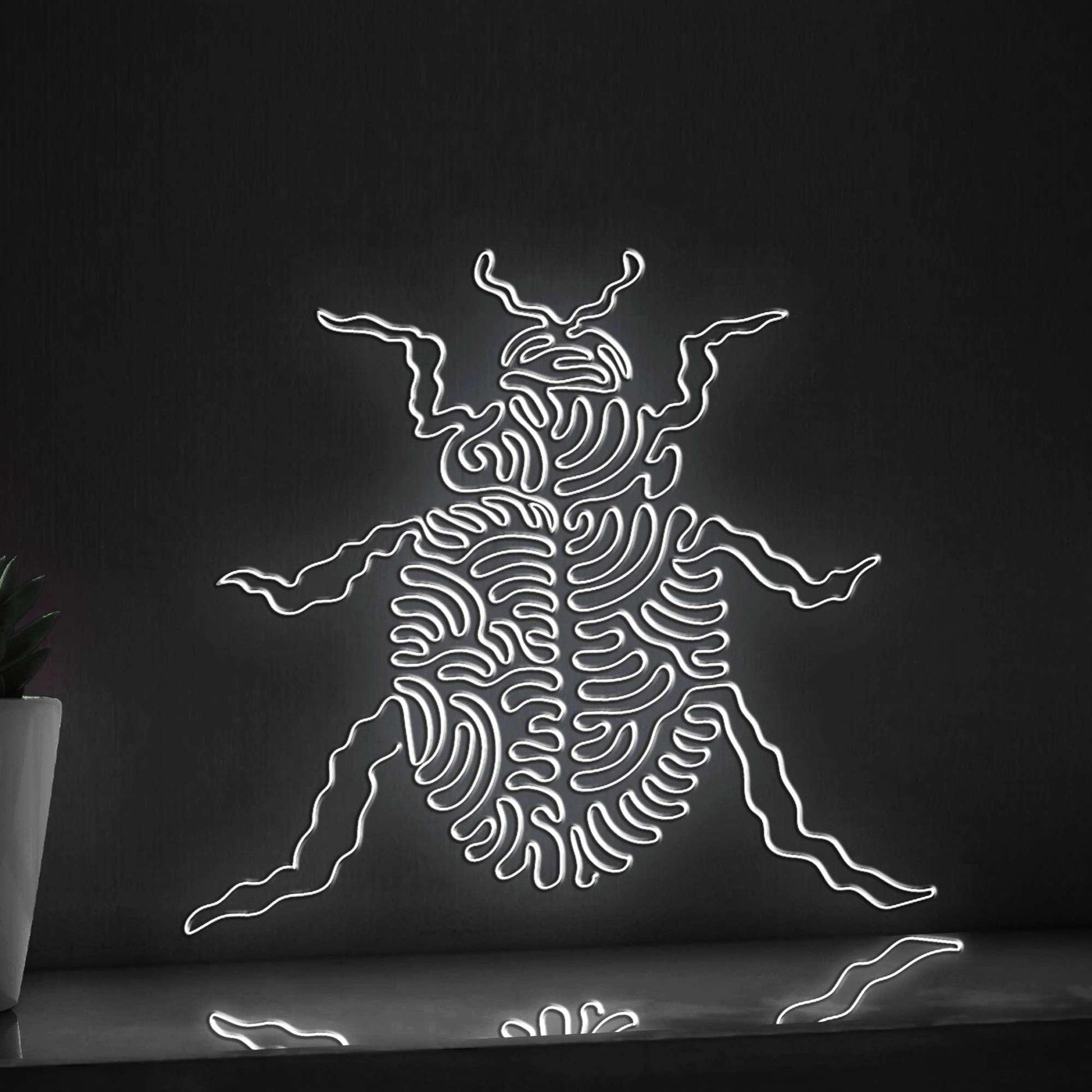 Beetle One Line EL Wire Neon Sign - Ideal for Insect Lovers, Great for Home Decor - myneonup