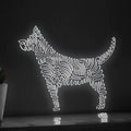 Dog One Line EL Wire Neon Sign - Fluffy Pet Wall Art - myneonup