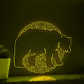 Bear One Line EL Wire Neon Sign - Abstract Art for Boho Wall Decor, Ideal for Nature Lovers - myneonup