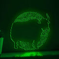 Yak One Line EL Wire Neon Sign - Abstract Yak Neon Sign for Modern Wall Decor - myneonup