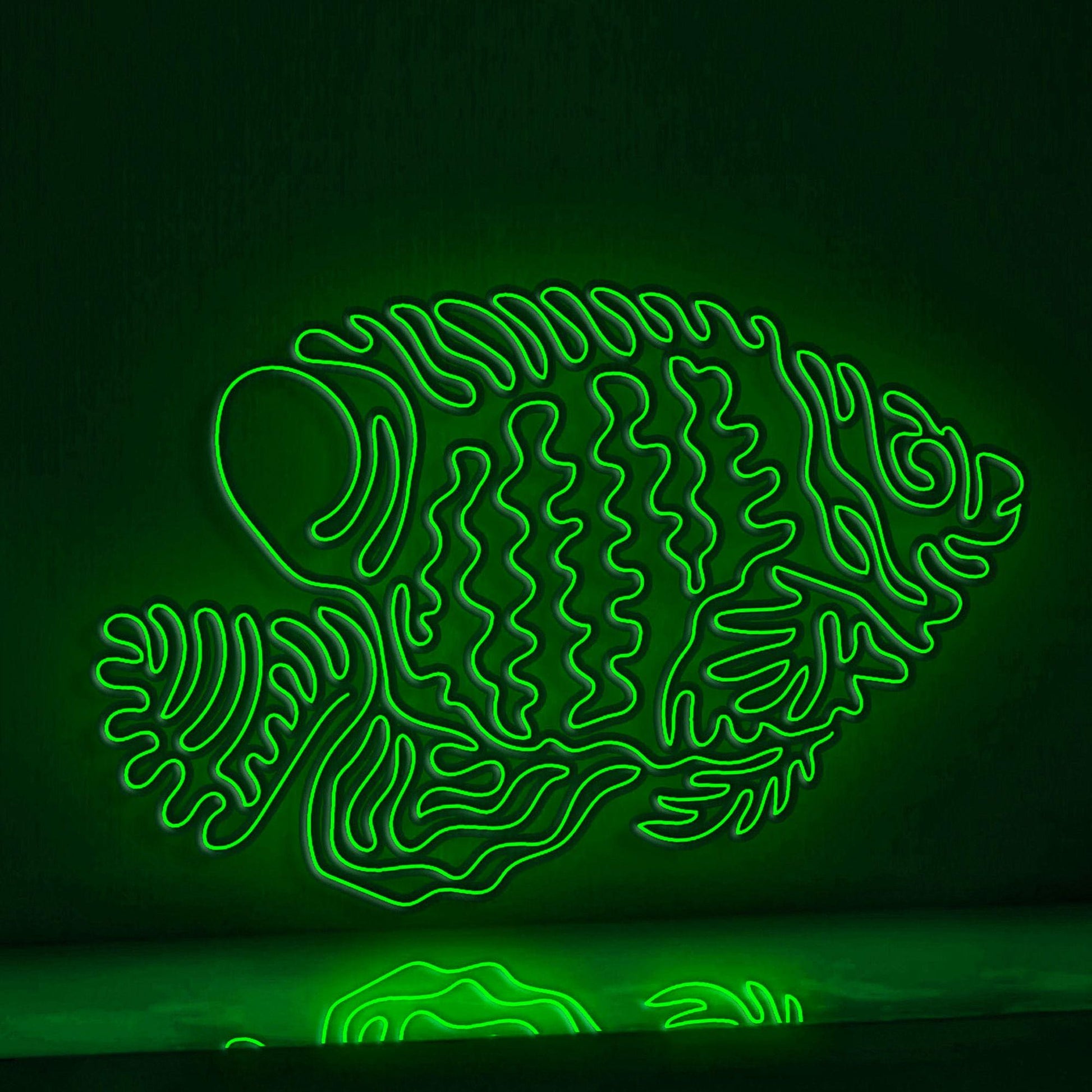 Regal Angelfish EL Wire Neon Sign - Perfect for Tropical Themed Decor & Art Lovers - myneonup