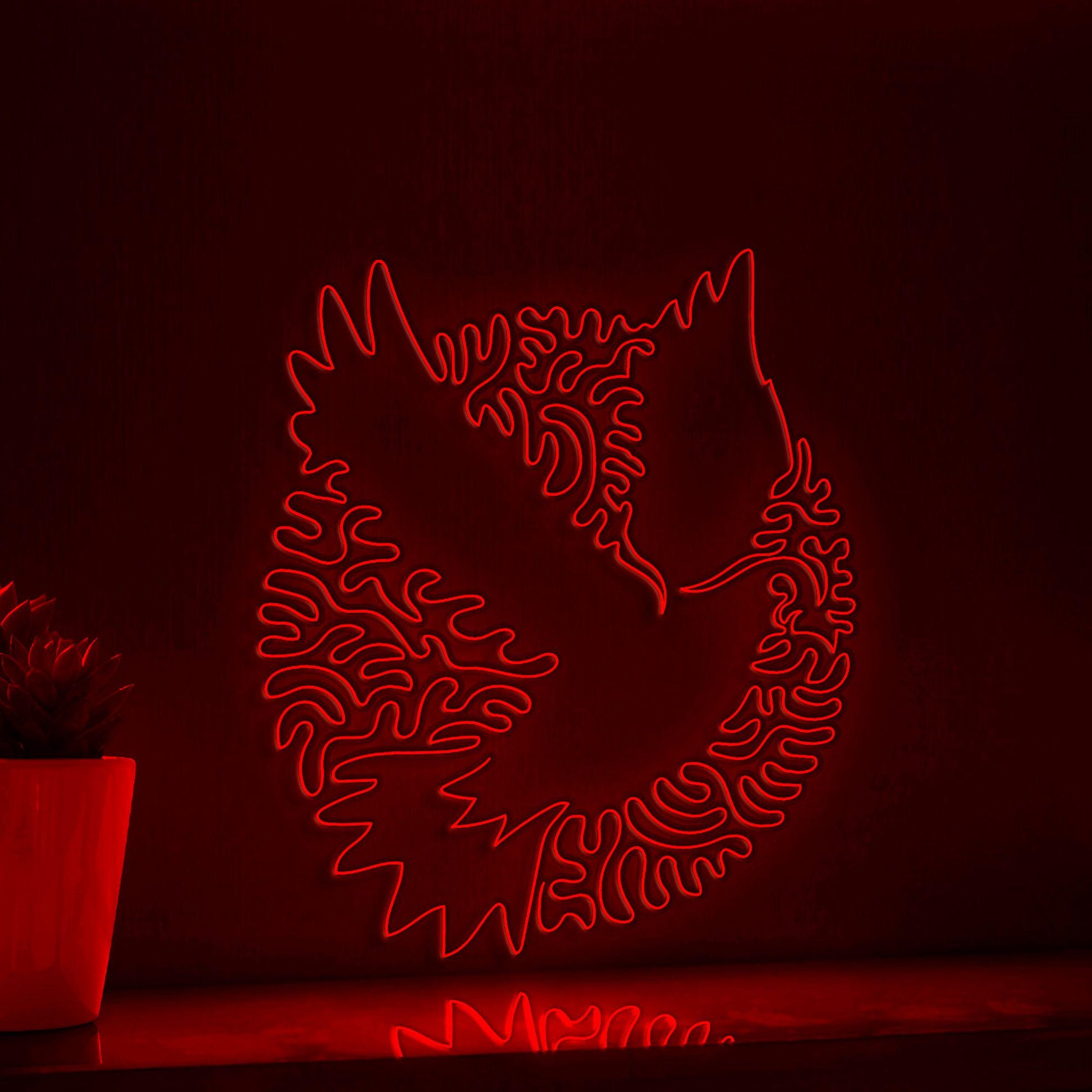 Dove One Line EL Wire Neon Sign - Peace Bird Wall Decor for Weddings, Easter and More - myneonup