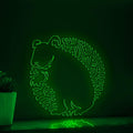 Hamster One Line EL Wire Neon Sign - Hairy Pet Light Art, Abstract Art for Wall Decor - myneonup