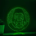 Gorilla One Line EL Wire Neon Sign - Stocky Ape Wall Art - myneonup