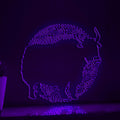 Yak One Line EL Wire Neon Sign - Abstract Yak Neon Sign for Modern Wall Decor - myneonup
