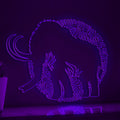 Mammoth One Line EL Wire Neon Sign - Ice Age Giant Wall Art - myneonup