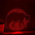 Bear One Line EL Wire Neon Sign - Abstract Art for Boho Wall Decor, Ideal for Nature Lovers - myneonup